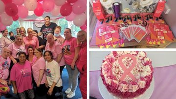 Victoria Park Care Home Raises over £2,000 for Breast Cancer Charity